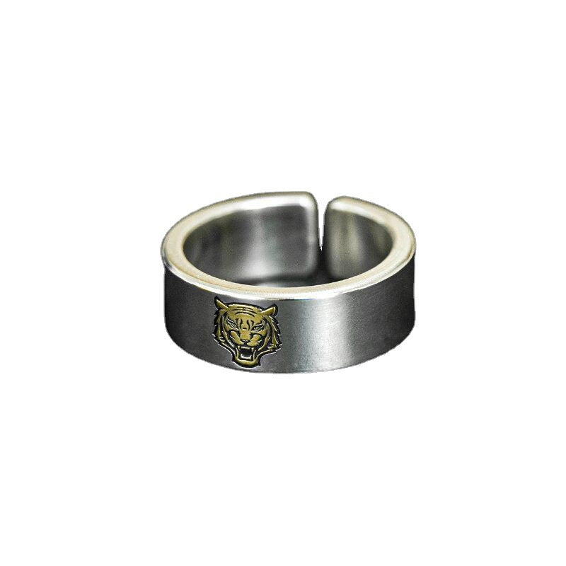 Anillo Tigre Dorado S925