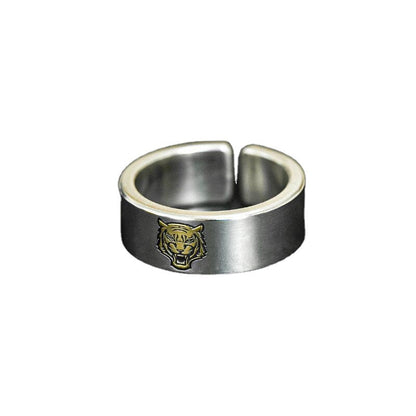 Anillo Tigre Dorado S925
